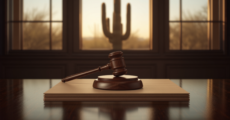Undesignated class 6 felony Arizona designation order on a judge's desk